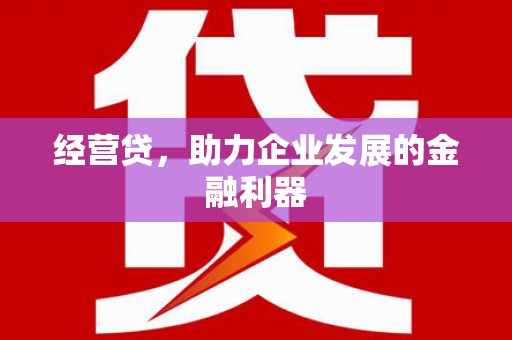 石门经营贷，助力企业发展的金融利器