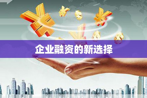石门企业融资的新选择