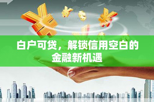 石门白户可贷，解锁信用空白的金融新机遇