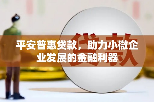 石门平安普惠贷款，助力小微企业发展的金融利器