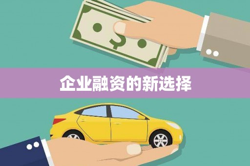 石门企业融资的新选择