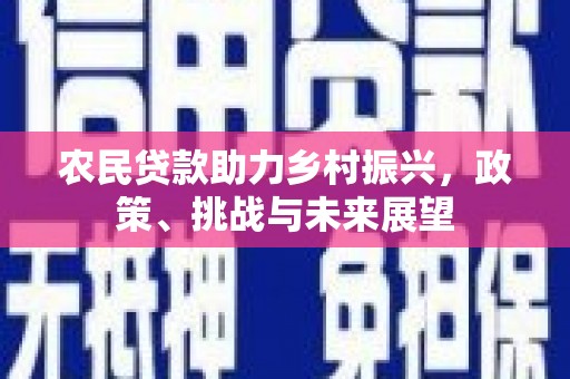石门农民贷款助力乡村振兴，政策、挑战与未来展望