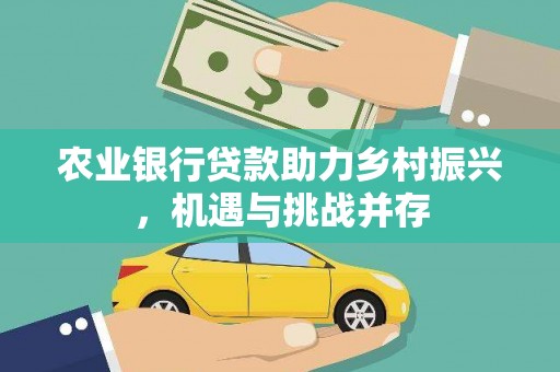 石门农业银行贷款助力乡村振兴，机遇与挑战并存