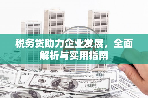 石门税务贷助力企业发展，全面解析与实用指南