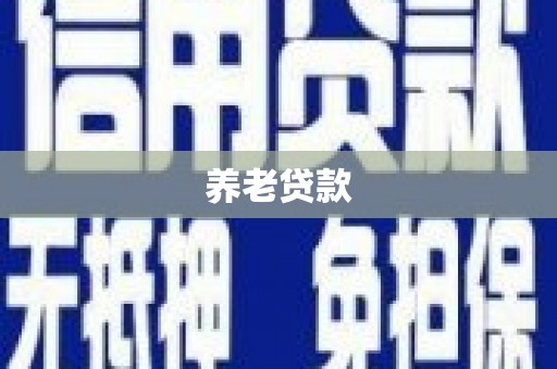 石门养老贷款