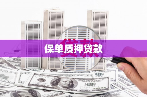 石门保单质押贷款